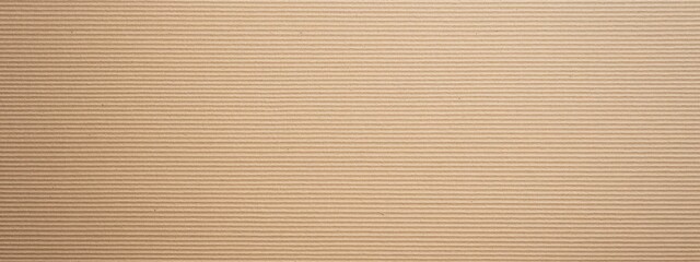 Corrugated cardboard texture, close-up, horizontal ridges, warm beige color, seamless pattern, industrial material, packaging background, recycled paper, geometric lines, minimalist design, neutral to
