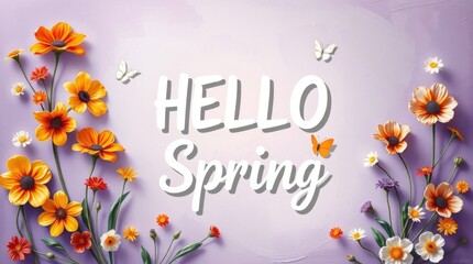 spring flowers background