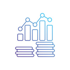 Obraz premium Revenue vector icon