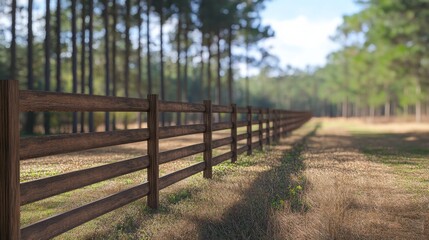 Fototapeta premium Serene Fencing Scene with Soft Background Light