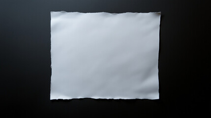 Obraz premium White paper isolated on a black background