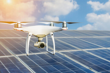 solar panel inspection using thermal imaging drone, industrial complexity