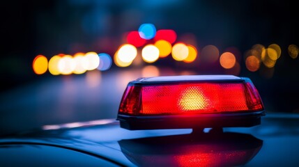 Emergency Vehicle Light in a Soft Rural Setting