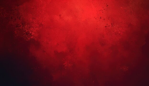 Red abstract background, dark red gradient, red grunge texture