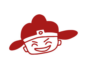 Chinese Men Traditiona vector icon