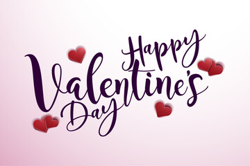 Happy Valentine's Day Lettering background