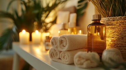 Calm Wellness Space with Clean Lines and Soft Lighting