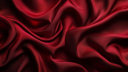 Obraz premium 고급스러운 레드 매끄러운 섬유 발렌타인 부드러운 소제 실크