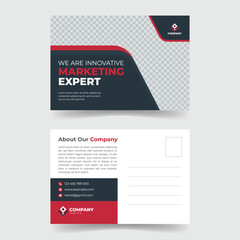 Minimalist Postcard Layout for Companies