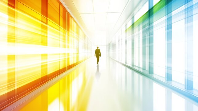 Vibrant Infrastructure Development with Bright Colors