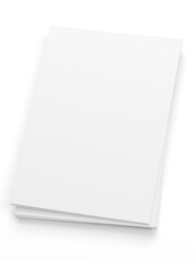 Open magazine with a glued binding. Vertical A4 format.