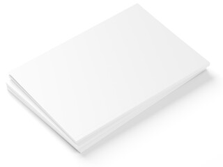 Open magazine with a glued binding. Vertical A4 format.