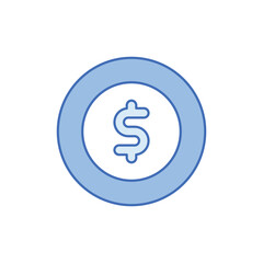 Coin vector icon