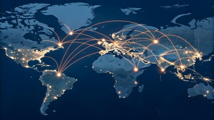 Surreal Depiction of the Earth Broken into Floating Fragments: A Dystopian Vision