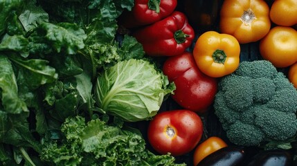 Vibrant Harvest: A Colorful Collection of Fresh Vegetables