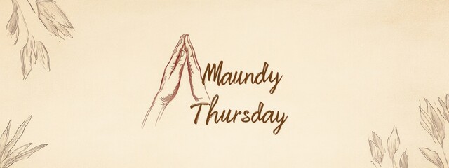 Maundy Thursday: sacred commemoration, holy rite, washing of feet, church service, Christian observance, Last Supper remembrance, spiritual occasion, prayer meeting, religious importance.