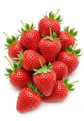 Fresh Red Strawberries Juicy Summer Fruit Healthy Food