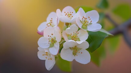 Fototapeta premium Organic farming in Netherlands, rows of white blossoming pear trees on fruit orchards in Zeeland