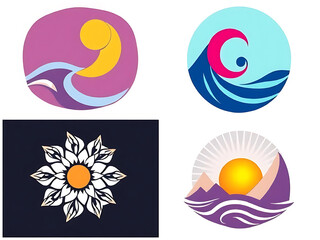 Obraz premium four set of icons