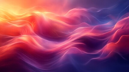 Obraz premium Abstract colorful waves flowing in a vibrant scene