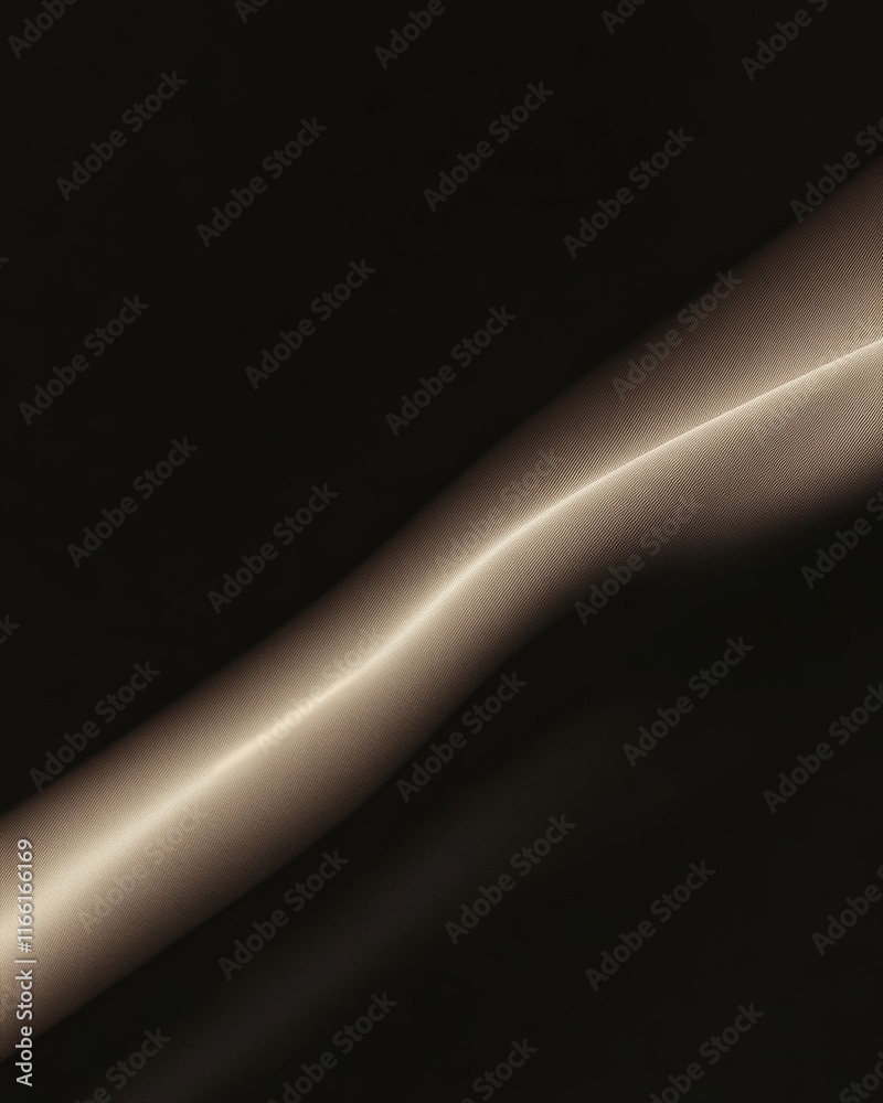 Poster soft glowing curve creates a serene and abstract visual effect against a dark background in an artis