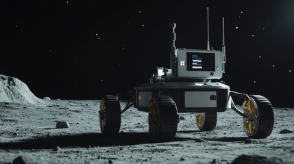 Autonomous Vehicle Exploring Volcanic Activity on Moon