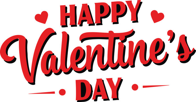 Valentine's day typhography design for t-shirt. Stylish graphic design for Valentine's Day.