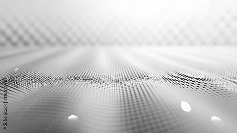 Poster wavy pattern of light and shadows creates a dynamic abstract surface in monochrome tones, revealing 