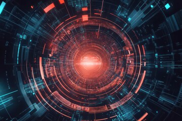 Fototapeta premium futuristic legal framework visualization for artificial intelligence governance