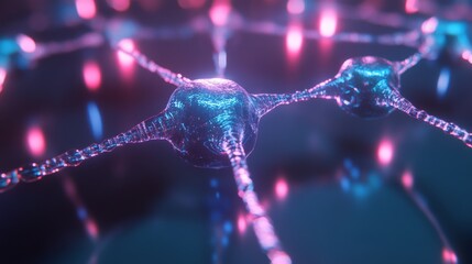 Vibrant Abstract Network Design with Clean Lines