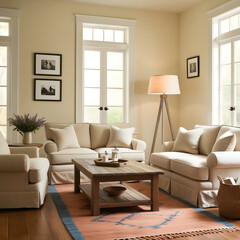 modern living room with sofa