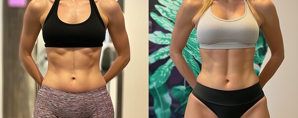 Body sculpting and toning results focusing on improved contour and firmness