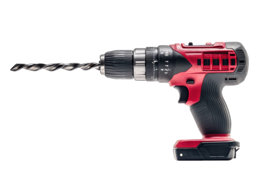 Battery powered drill with multiple settings for various tasks in home improvement and construction