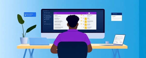 Real-time notifications for task updates and team check-ins, remote work tool, fast and interactive