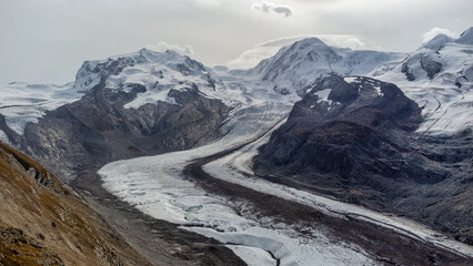 Gorner Glacier in the Alps