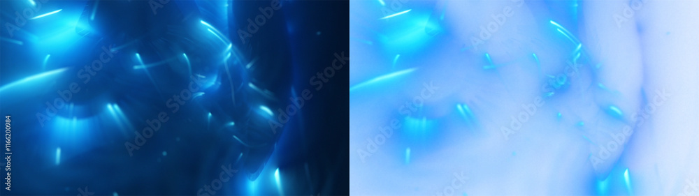 Wall mural azure light prism bursts: abstract background with bursts of azure light and a subtle prism effect. 