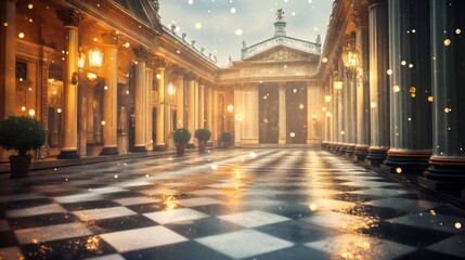 Obraz premium Modern and Classical Elements in Governmental Architecture