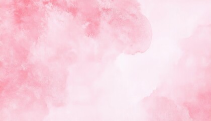 Fototapeta premium Soft Pink Watercolor Texture with Gentle Brush Strokes and Subtle Gradient Background for Creative Design Projects, Greeting Cards, Invitations, Posters, and Digital Art with Copy Space for Text