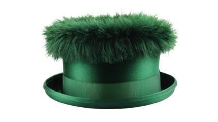 Green St. Patrick's Day top hat transparent background