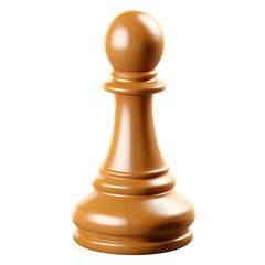 Wooden chess pawn