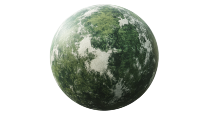Green Earth globe transparent background