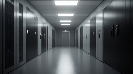 High-Tech Data Center with Efficient Power Systems