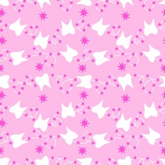 Medicine seamless teeth pattern for wrapping paper and fabrics and linens