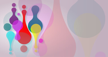 abstract colorful background with water drop