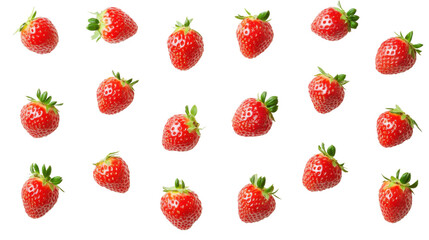 Strawberries transparent background