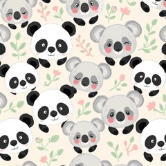 seamless pattern with panda