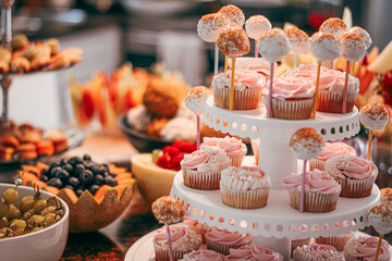 cupcakes on a tray
