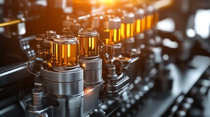 Mechanical Components with Dynamic Angles and Lighting