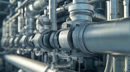 Modern Industrial Design with Realistic High-Detail Textures