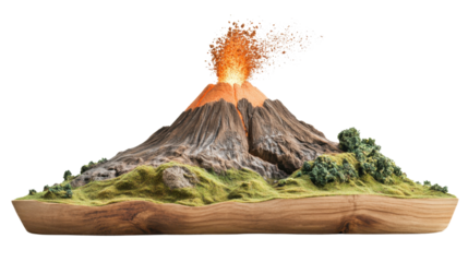 Volcano transparent background